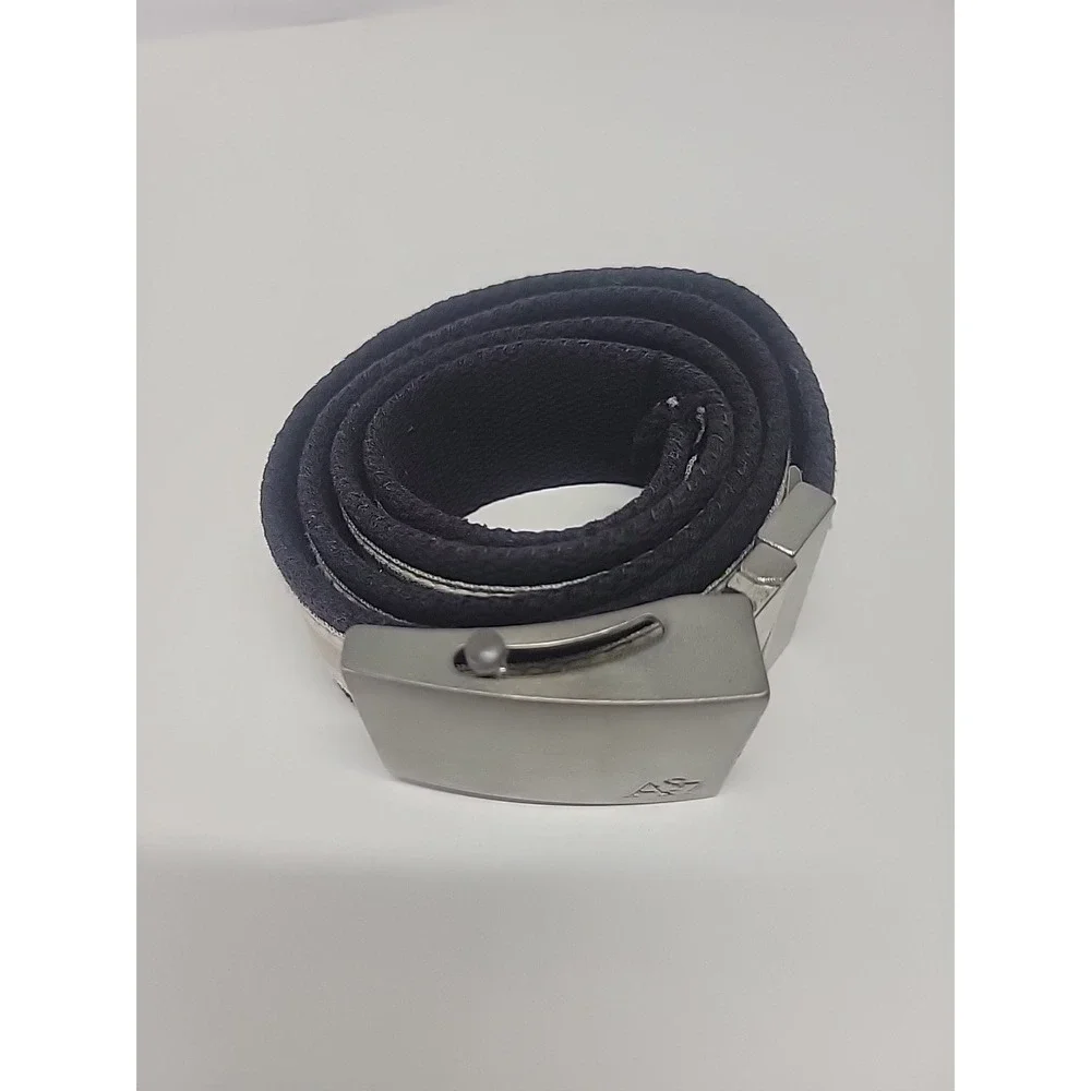 Unisex Aeropostale A87 Multicolor & Blue Reversible‎ Belt Slide Buckle S/M